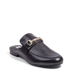 Kandi Black leather loafers